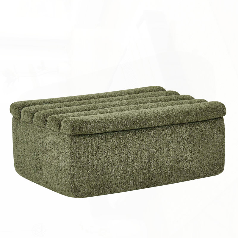 Repose-pieds modulaire pour canapé modulaire - Chenille, sans assemblage (supplémentaire), Vert