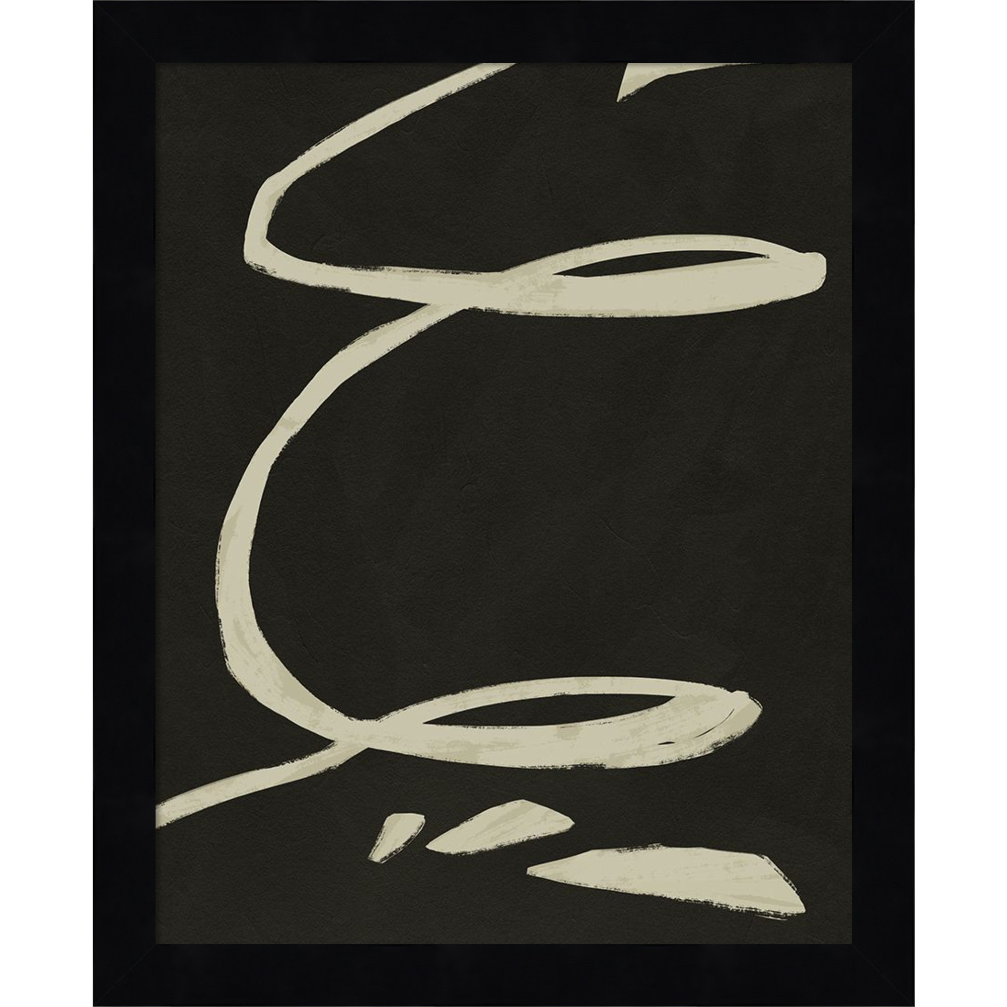 Neutral Spring III by Jacob Green, Black, 13" H x 11" W x 1" D