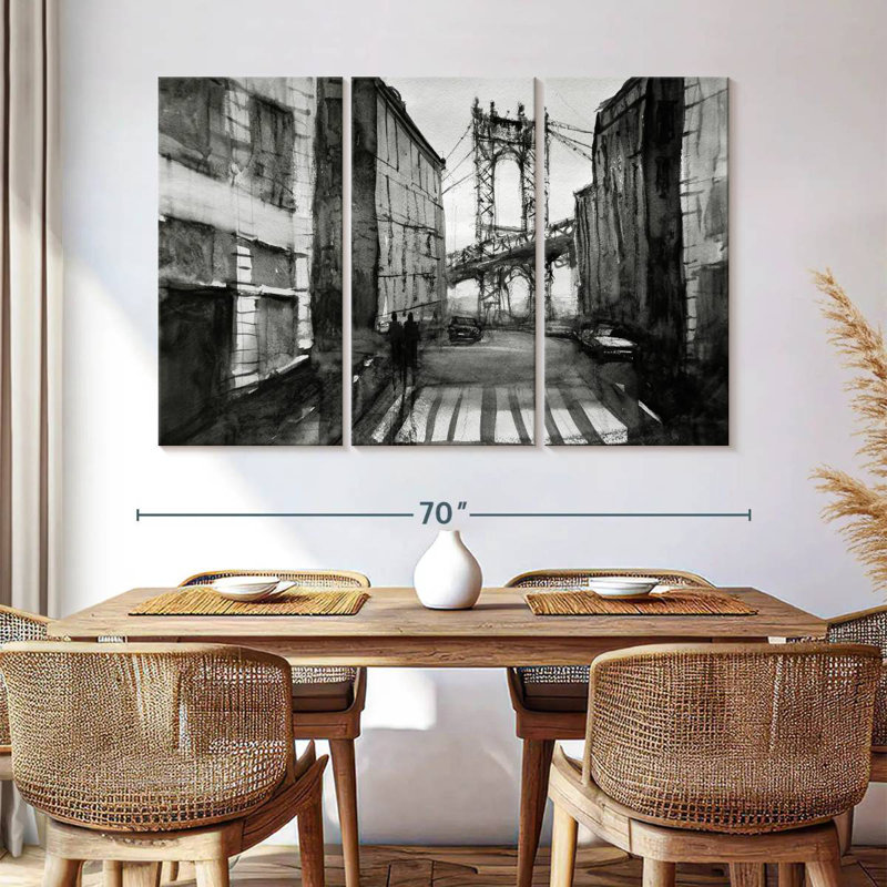 Rorry Black And White NYC, 42" H x 65" W