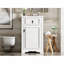 Meuble-lavabo de 20 pouces avec lavabo en céramique, porte à fermeture douce, tablette réglable et support de rangement fixé à la porte - idéal pour les petites salles de bain-505339915