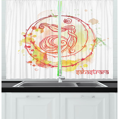 Pointed Kitchen Curtain
