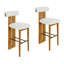 Tabouret de bar intérieur en bois rembourré-1196006051