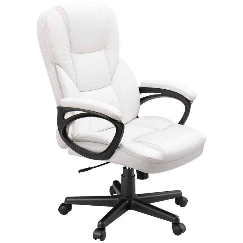 Lollie Executive Chair With Headrest, White