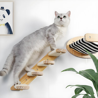 2 tablettes murales pour chat