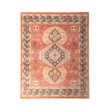 Distressed Homage Hand Knotted Wool Area Rug
