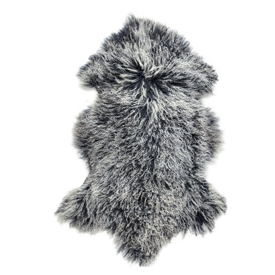 MONGOLIAN LAMB Sheepskin Throw Blanket