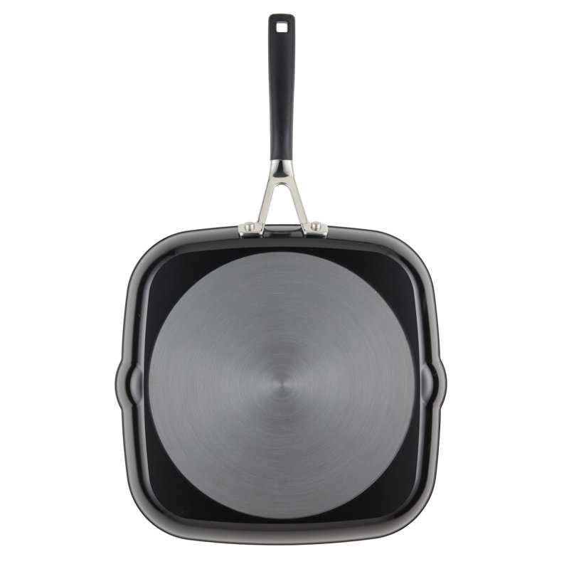 KitchenAid Hard Anodized Nonstick Cookware Pots and Pans Set, 4 Piece, Onyx Black