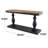 Wood Distressed Console Table with Brown Wood Top