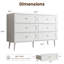 Commode 6 tiroirs 47,2 po
