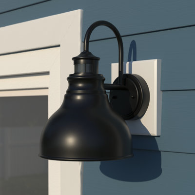 Luminaire de grange d'extérieur en bronze bruni avec crépuscule Flavin