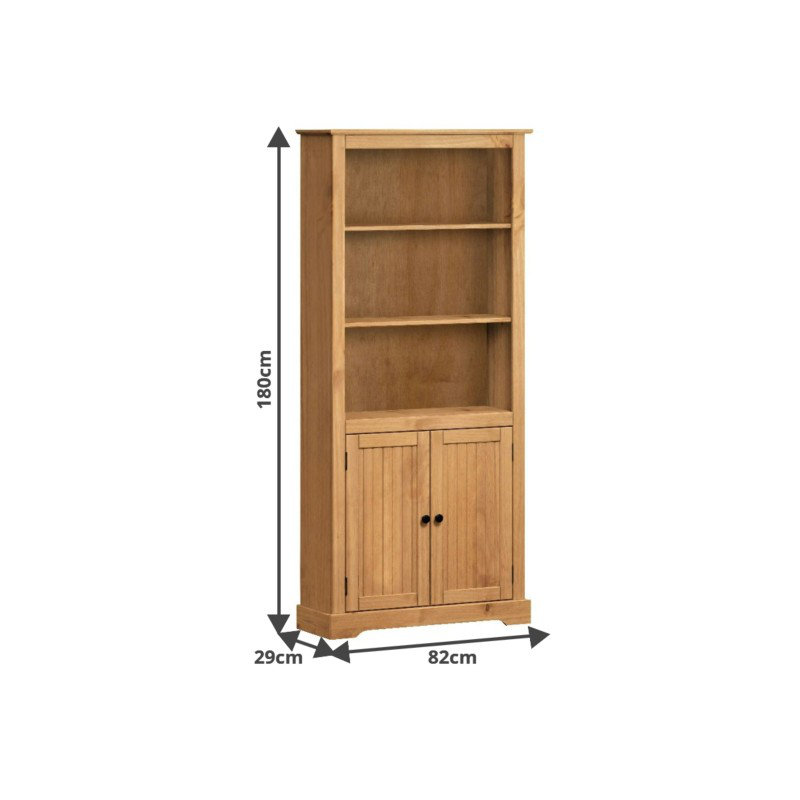 Childersburg 180cm H x 82cm W Solid Wood Bookcase