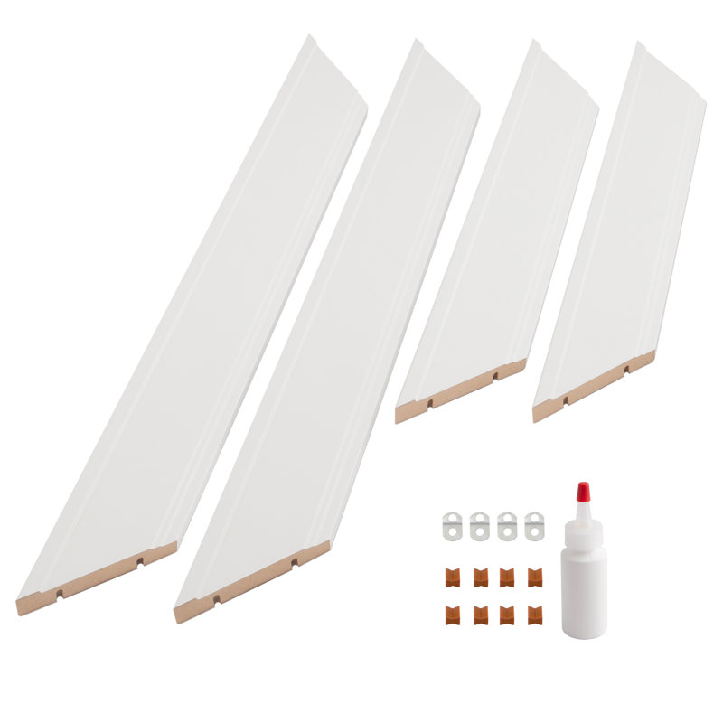 Eastland Mirror Frame Kit - A DIY Framing Kit for Mirrors. Mirror not included, White, 37.00" H x 25.00" W