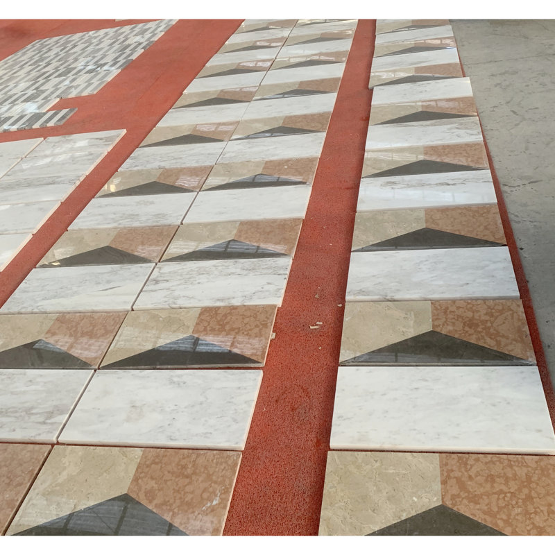 12x24 Inch Marble Tile Option - White Gold Red Grey Colors Grey, Intriguing Style