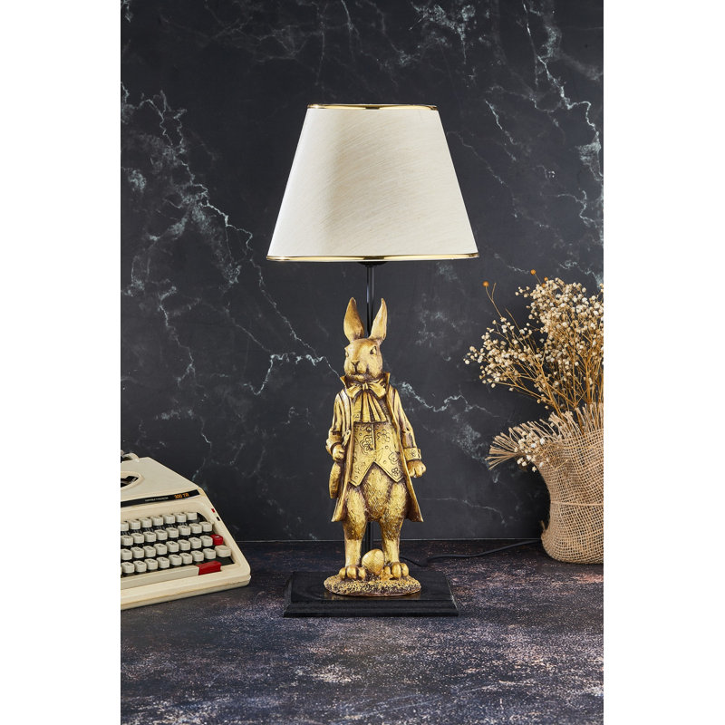 Lampe de table, Or, Beige