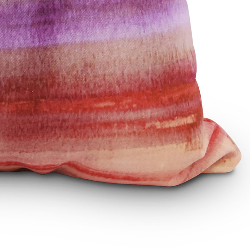 Housse de coussin moelleux et insert moelleux Harvest Sunset, Mauve et orange, 20 po x 20 po