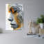 «Golden Profile Elegant Contemporary», art mural-129476569