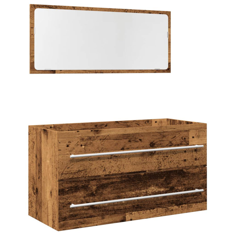 Autra Freestanding Bathroom Cabinet, Old Wood