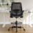 Ergonomic Mesh Drafting Chair Tall Office Chair With Adjustable Footrest Ring-615069735