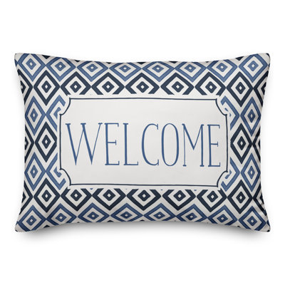  Housse et coussin rectangulaires d'extérieur Welcome Diamonds