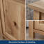 Nightstand With File Drawer, Brown Finish