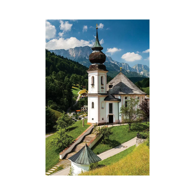 Germany, Alps, Bavaria, Maria Gern Church, Berchtesgaden 1 Piece Wrapped Canvas Wall Art, 66.04 cm H x 45.72 cm W x 1.91 cm D