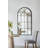 Arched Full-Length Mirror With Intricate Windowpane Design, Ideal For Enhancing Space And Creating A Focal Point In Any Room