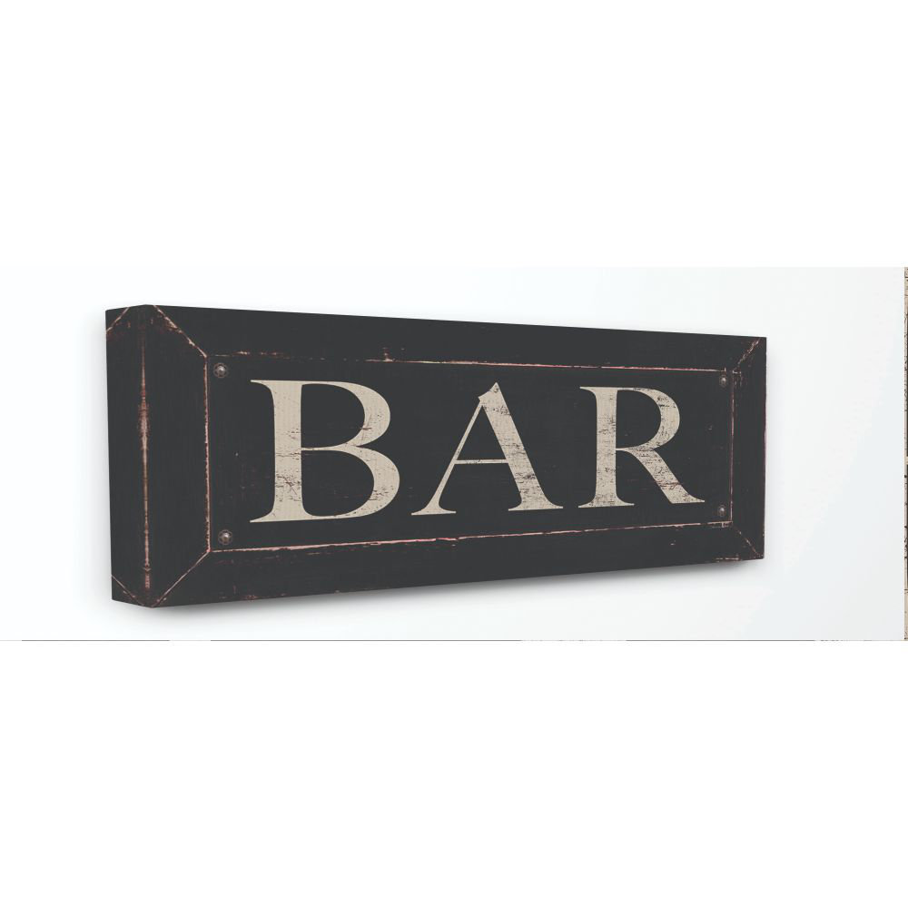 " Bar Kitchen Sign Word Design " Winston Porter