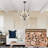5-Light White Wood Chandeliers