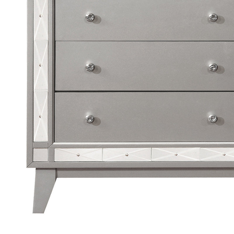 Commode 5 tiroirs en mercure métallique Eltra