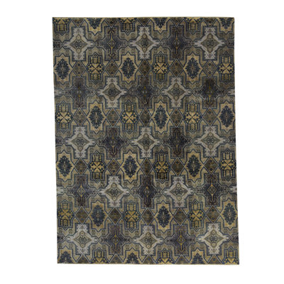 Neo Hand-Knotted CAMEL / GREY Area Rug