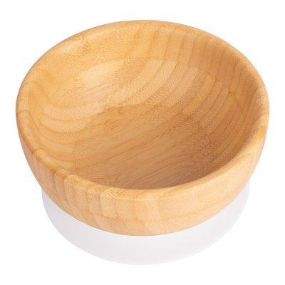 Tiny Dining - Bamboo Suction Bowl - Beige