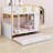 House-Shaped Guardrails Kids Bunk Bed with Storage Shelves & Trundle-930057249