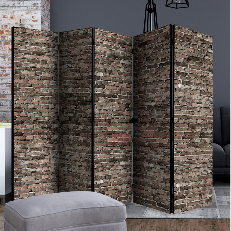 Cole 172cm H Solid Wood Folding Room Divider, 5