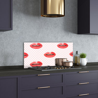 Alexnadra 50cm W x 100cm L Glass Peel and Stick Panel