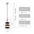 Luminaire suspendu cylindrique 1 lumière