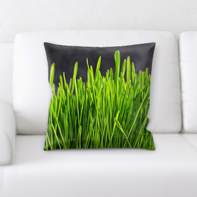Grass Square Pillow Cover & Insert