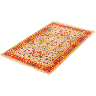 Tapis gris clair Aamna Heritage 3 pi 10 po x 6 pi 0 po