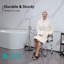 Chaise de douche pivotante pour douche intérieure, chaise de bain pivotante réglable et siège de douche rotatif de qualité médicale avec accoudoirs et dossier relevables