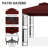 8 Ft. W x 8 Ft. D Steel Patio Gazebo-93869506