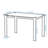 4 - Person Glass Top Four Leg Dining Set