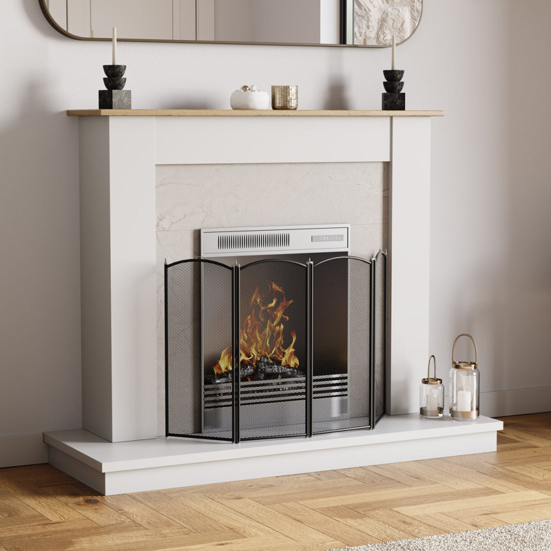 Stanton 4 Panel Steel Fireplace Screen