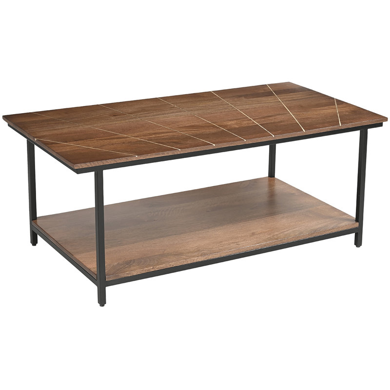 Anjanet Four Leg Coffee Table, Medium Wood