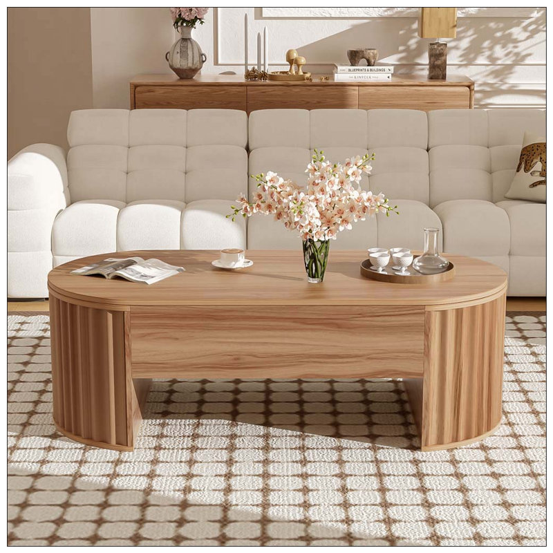 Table basse à plateau relevable 47,2 po, Light Brown