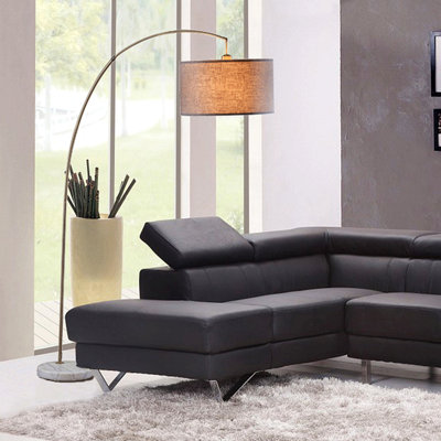 86" Tall Metal Floor Arc Lamp
