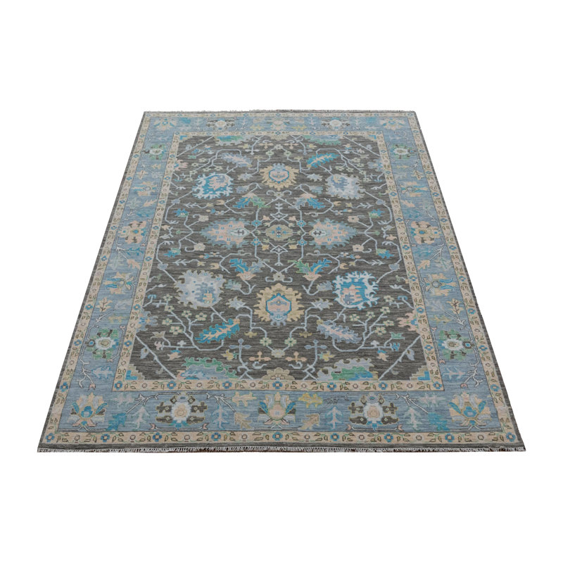 Tapis intérieur / extérieur rectangulaire en laine 10 pi x 14 pi