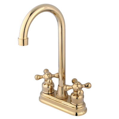 Kingston Brass Two-Handle 2-Hole Deck Mount Bar Faucet