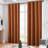 100% Blackout Linen Curtains,Room Darkening Grommet Drapes for Bedroom with White Liner-176371981-176371976