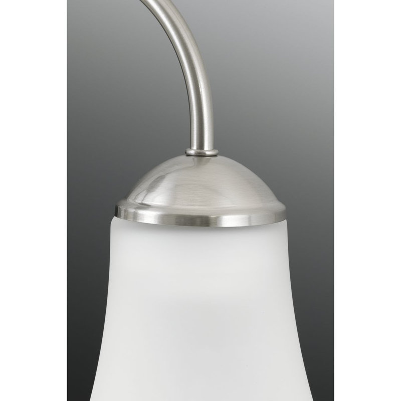 Lustre classique à 5 lumières avec abat-jour Bogdan, Nickel brossé