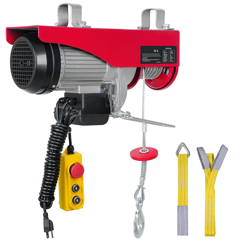 Palan électrique, grue de garage de 440 lb avec commande câblée de 14 pi