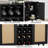 47.2" W Coffee Bar Wine Cabinet With 9-Grid Wine Rack, Sideboard Buffet Table For Kitchen Dining Room, Black-1362823765